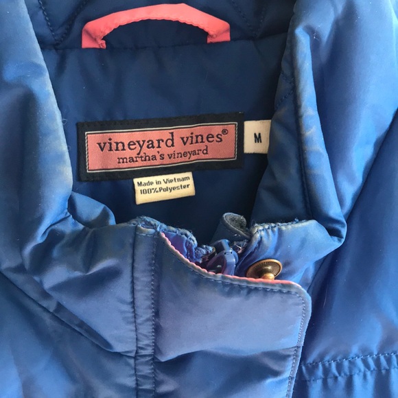 Blue Vineyard Vines Puffer Vest - Picture 2 of 5